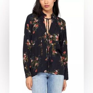 Joie Daisy Ruffle Collar Blouse Size Small